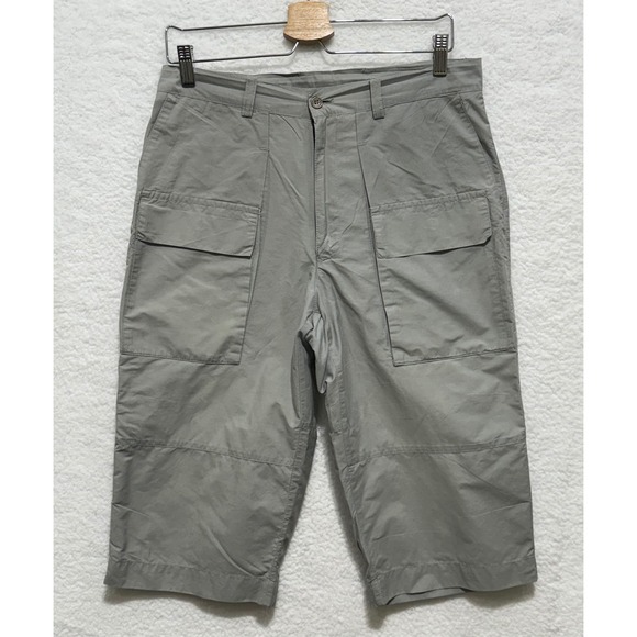 Barneys New York Pants - Barneys New York‎ Mens Cargo Shorts Gray Size 30 Made in Italy Utility Pockets
